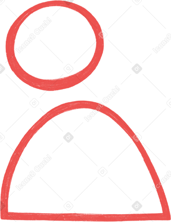 red account symbol Illustration in PNG, SVG