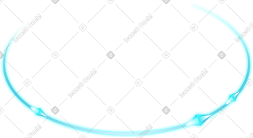 等距蓝色弧与水晶 PNG, SVG