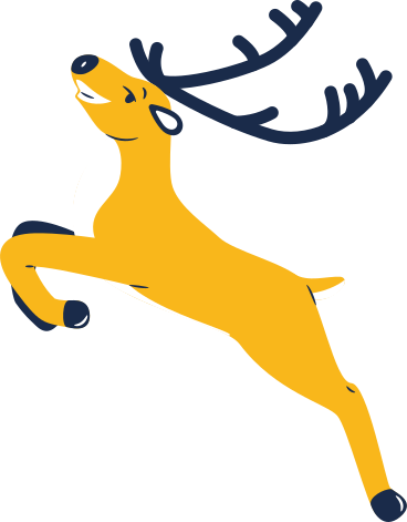 deer jumping showing off PNG, SVG