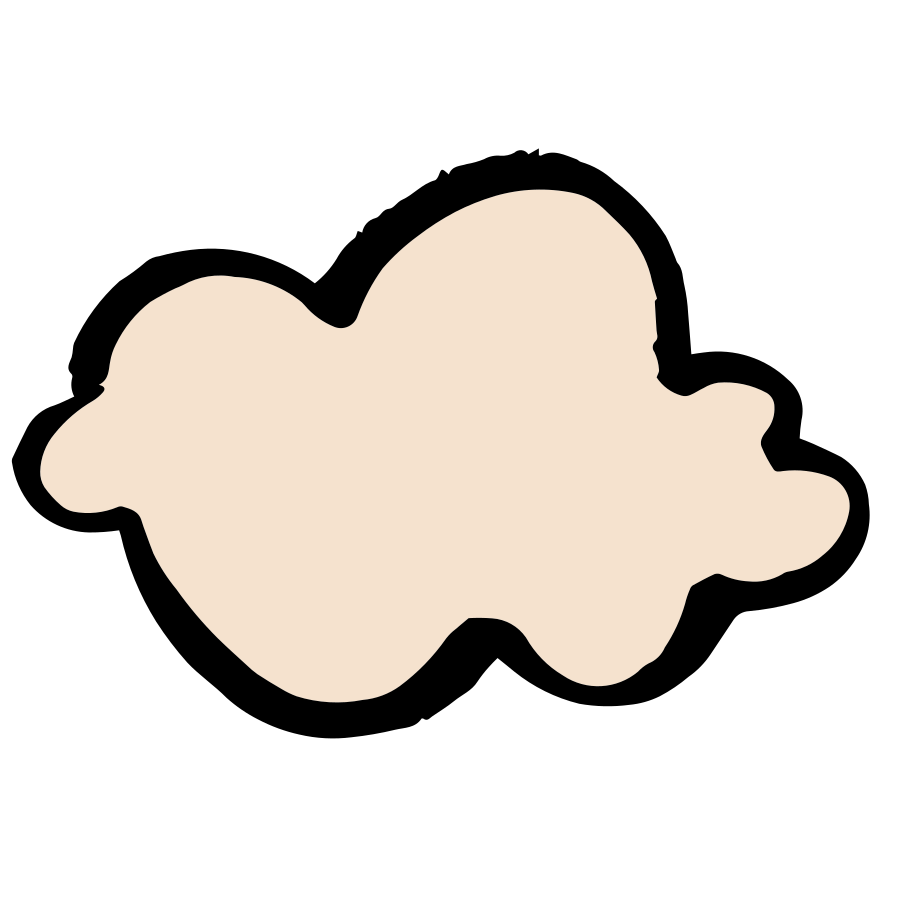 Beige cloud Illustration in PNG, SVG