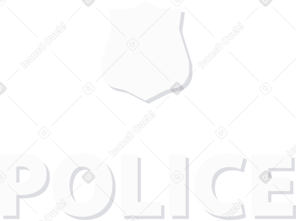 police sign Illustration in PNG, SVG