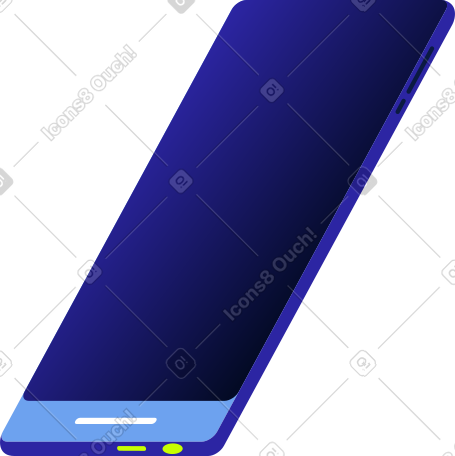 dark blue smartphone PNG, SVG