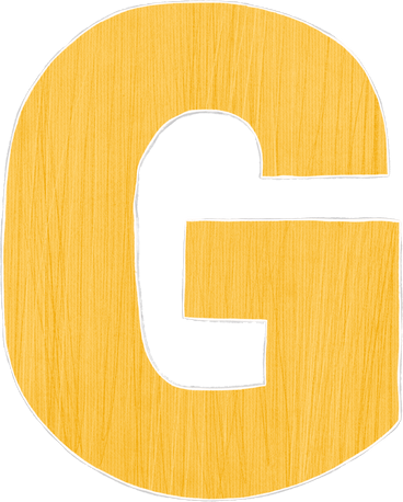 large yellow letter g PNG, SVG