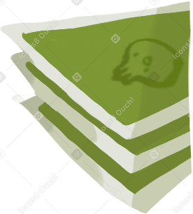 small stack of bills Illustration in PNG, SVG