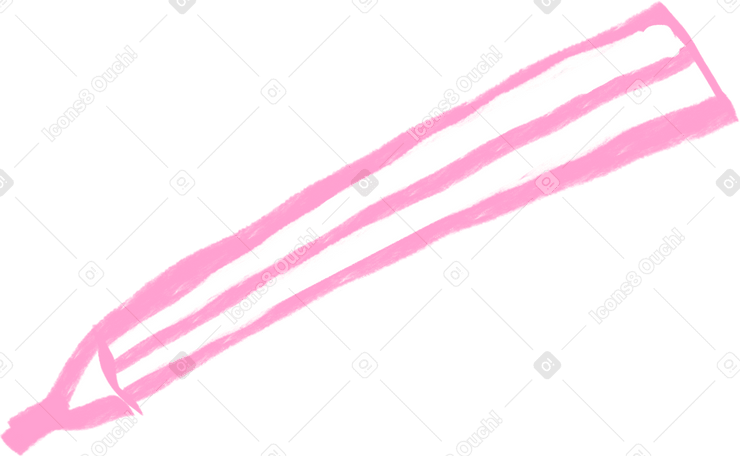 pink pencil Illustration in PNG, SVG