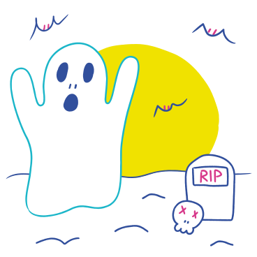 Halloween ghost PNG, SVG