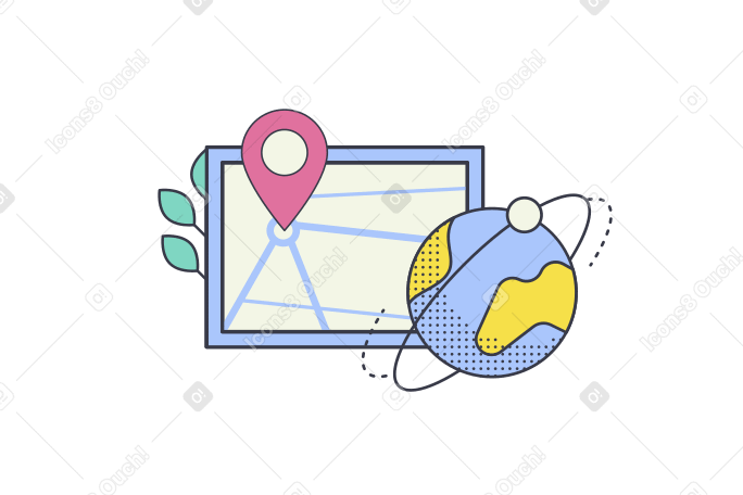 Delivery map  PNG, SVG