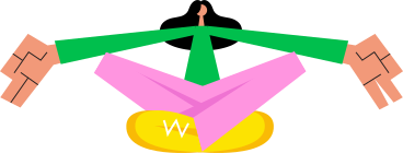 seated woman in yoga pose PNG, SVG