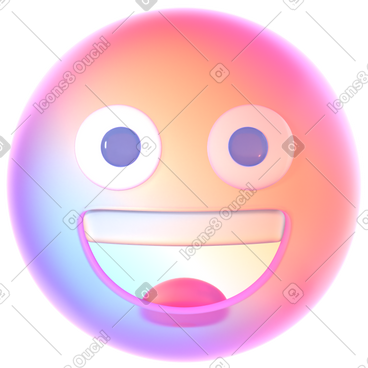 Abstract   emoji grinning face PNG, SVG