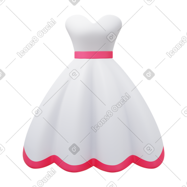 Wedding dress PNG, SVG