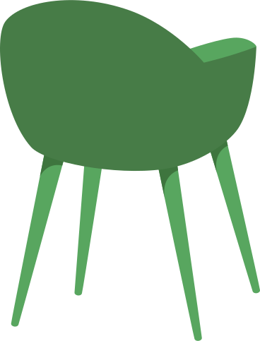 chaise verte PNG, SVG