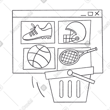 在线体育用品购物 PNG, SVG