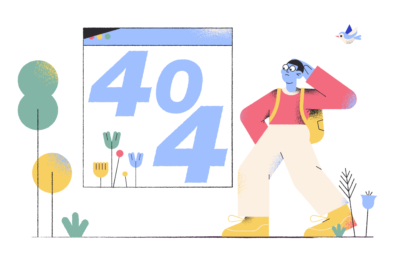 404 error Illustration in PNG, SVG