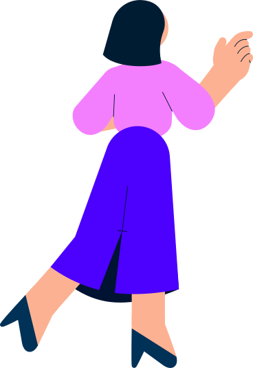 woman standing turned back PNG, SVG