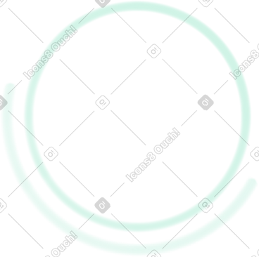 Green divergent circles PNG, SVG