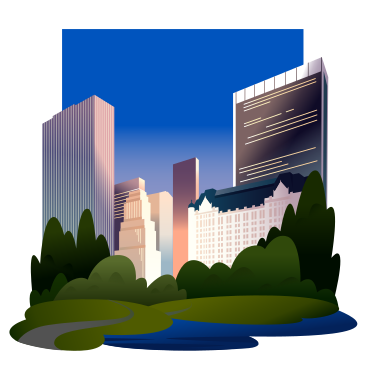 New York - Central Park in the evening background PNG, SVG