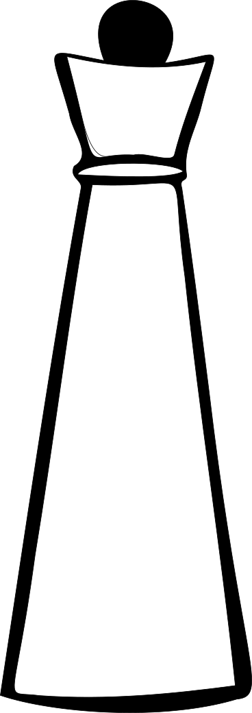 Schachfigur der weißen königin PNG, SVG