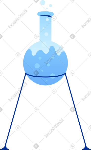 Boiling flask on tripod PNG, SVG