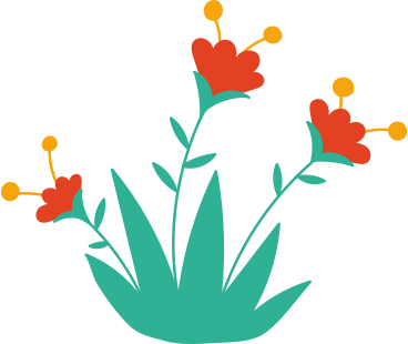 flower with leaves on the grass PNG, SVG