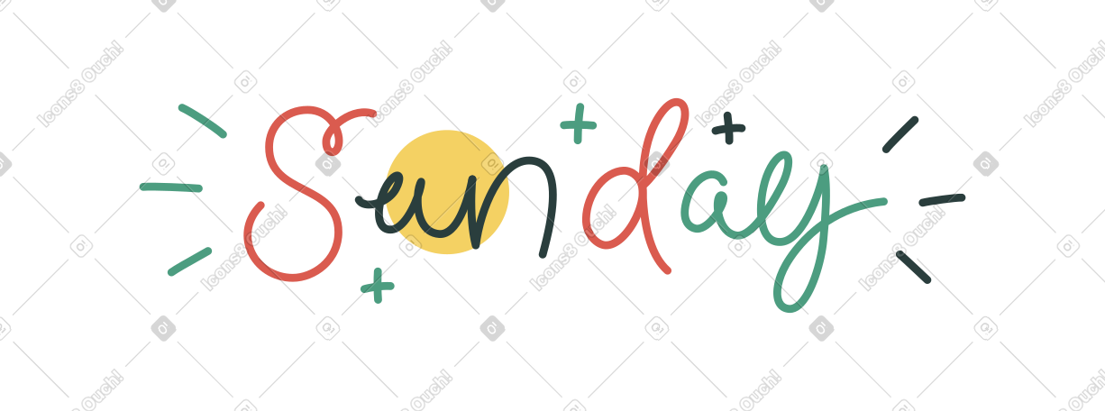 星期日 PNG, SVG