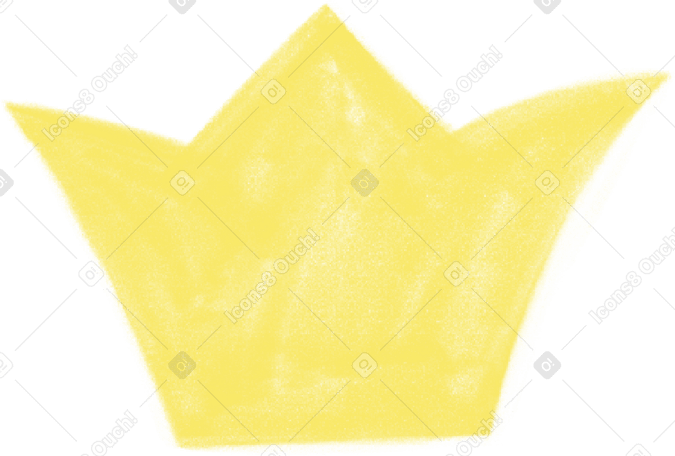 yellow crown Illustration in PNG, SVG