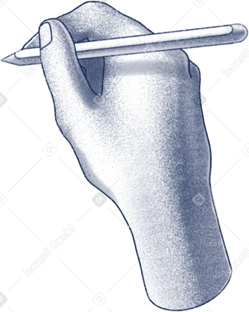 hand holding apple pencil PNG, SVG