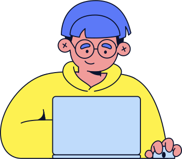 Hombre con laptop PNG, SVG