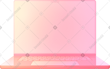 Front view of gradient laptop PNG, SVG