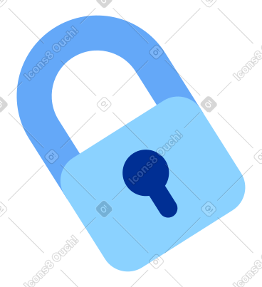 Sticker closed lock PNG, SVG