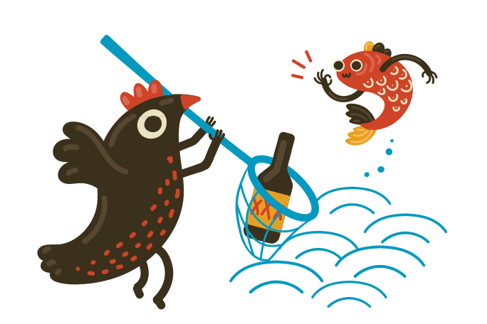 Cleaning the sea Illustration in PNG, SVG