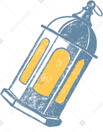 Металлический фонарь в PNG, SVG