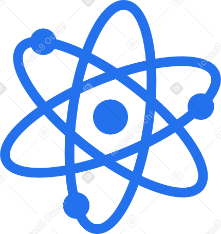 Значок атома в PNG, SVG
