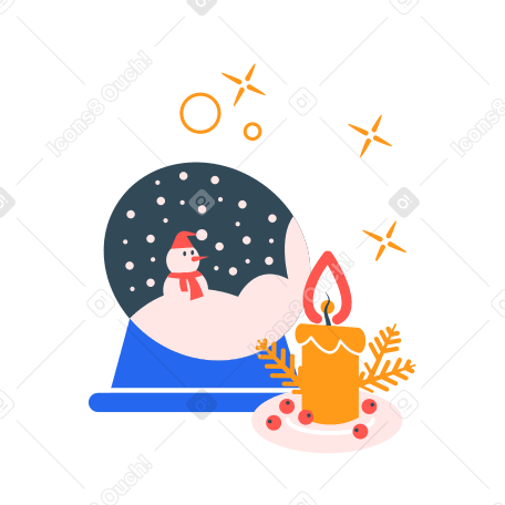 Christmas set up Illustration in PNG, SVG