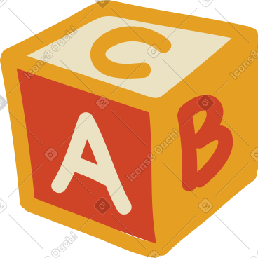 Cube toy PNG, SVG