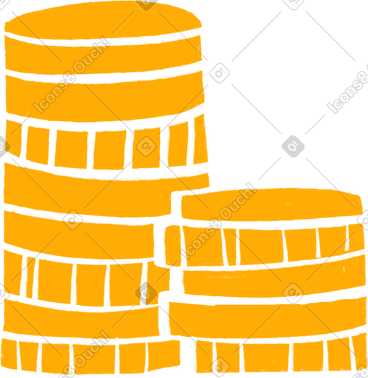 Golden pile of coins PNG, SVG