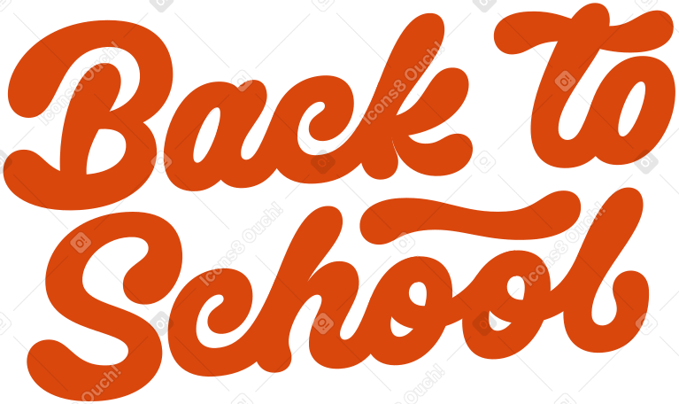 letras de texto de regreso a la escuela PNG, SVG