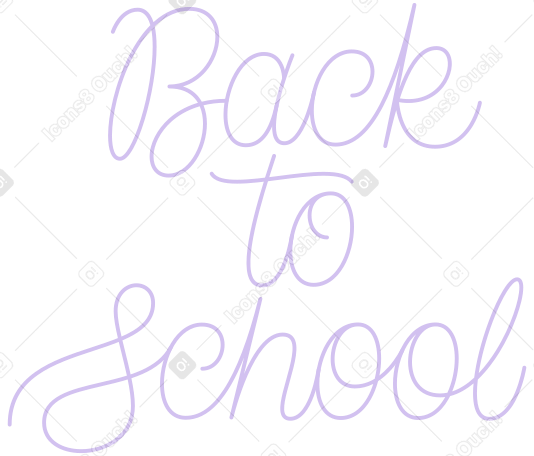 Letras de regreso a la escuela PNG, SVG