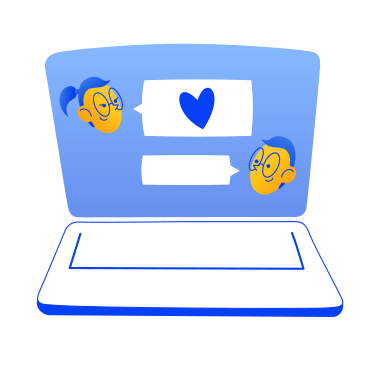 Love chat PNG, SVG