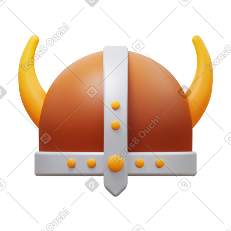 3D viking helmet PNG, SVG