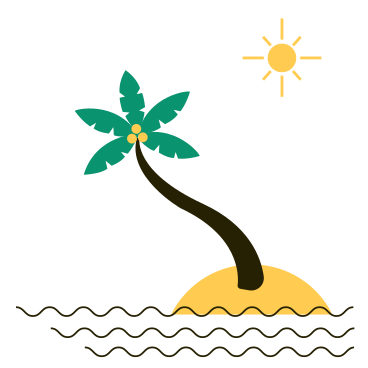 Uninhabited island PNG, SVG