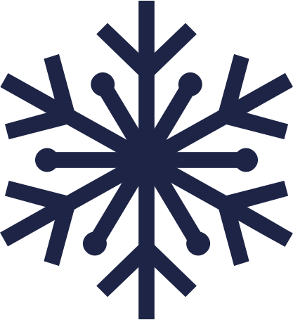 Ilustraciones copo de nieve 1 línea en PNG y SVG