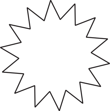 twelve pointed star PNG, SVG