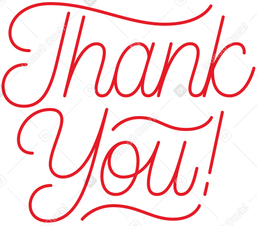 lettering thank you! PNG, SVG