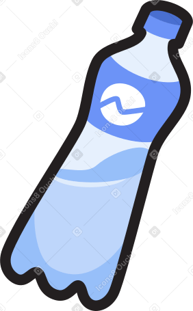 bottle with water PNG, SVG