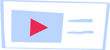 video recommendation interface PNG, SVG