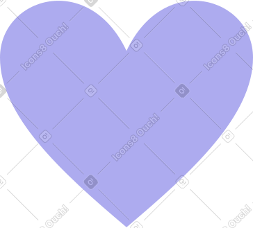 Purple heart PNG, SVG