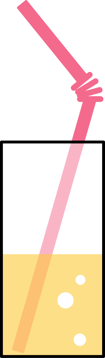 Limonade mit einem strohhalm in einem glas animierte Grafik in GIF, Lottie (JSON), AE