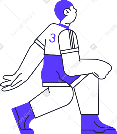artificial inteligence table tennis player Illustration in PNG, SVG