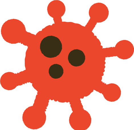 coronavirus molecule Illustration in PNG, SVG