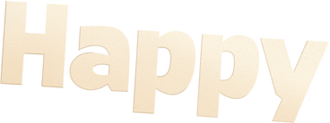 Счастливый текст в PNG, SVG